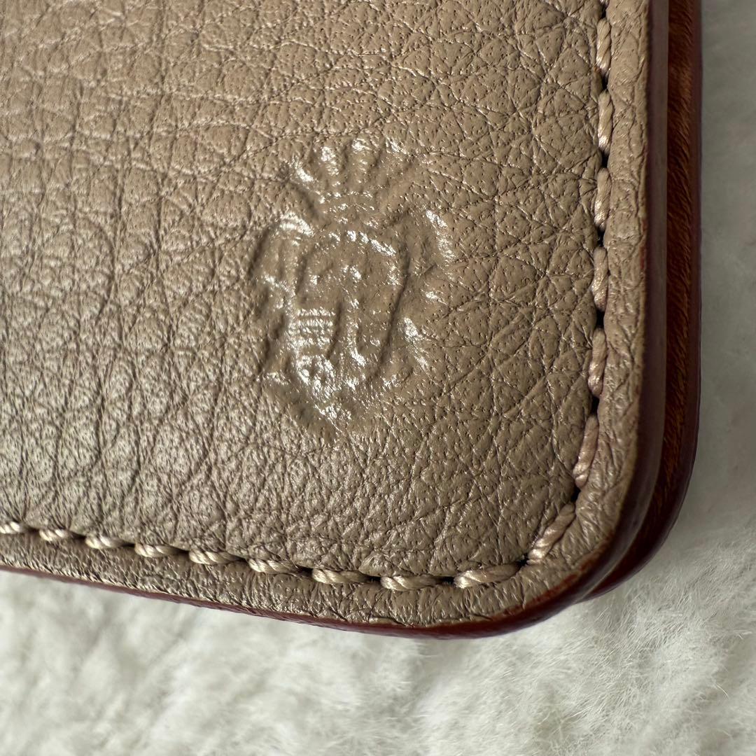 美品 フェリージ 1090 スマホケース レザー ベージュ