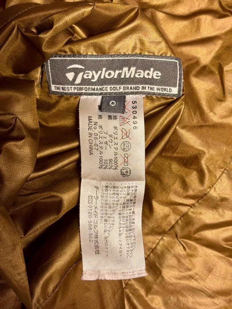 【極暖ダウン】テーラーメイド リバーシブル ゴルフジャケット サイズO LL