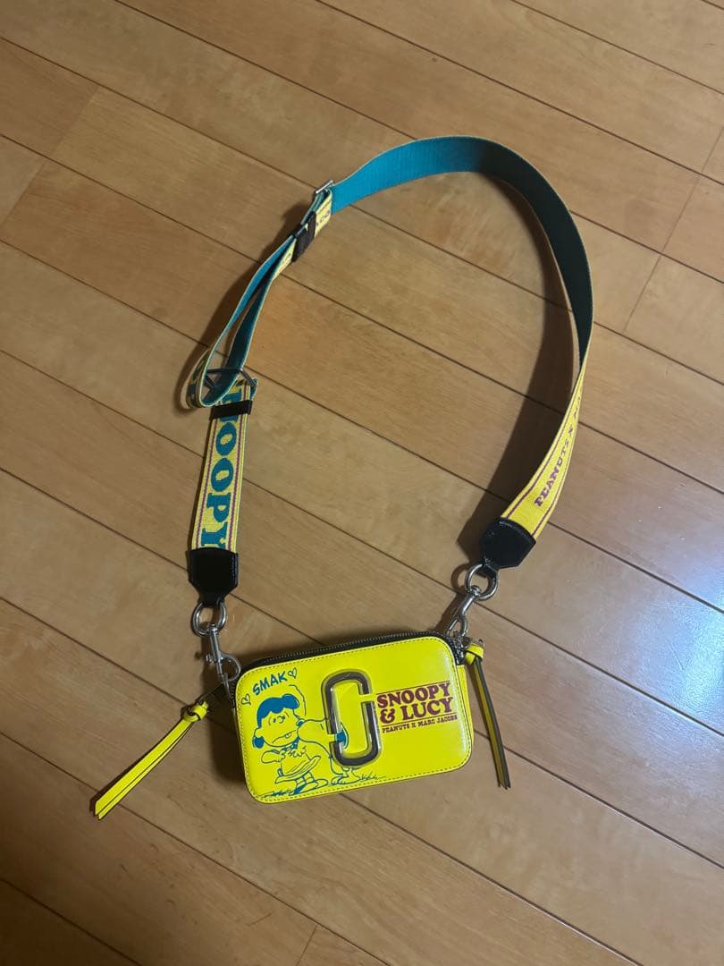 MARC JACOBS SNOOPY & LUCY ショルダーバッグ イエロー