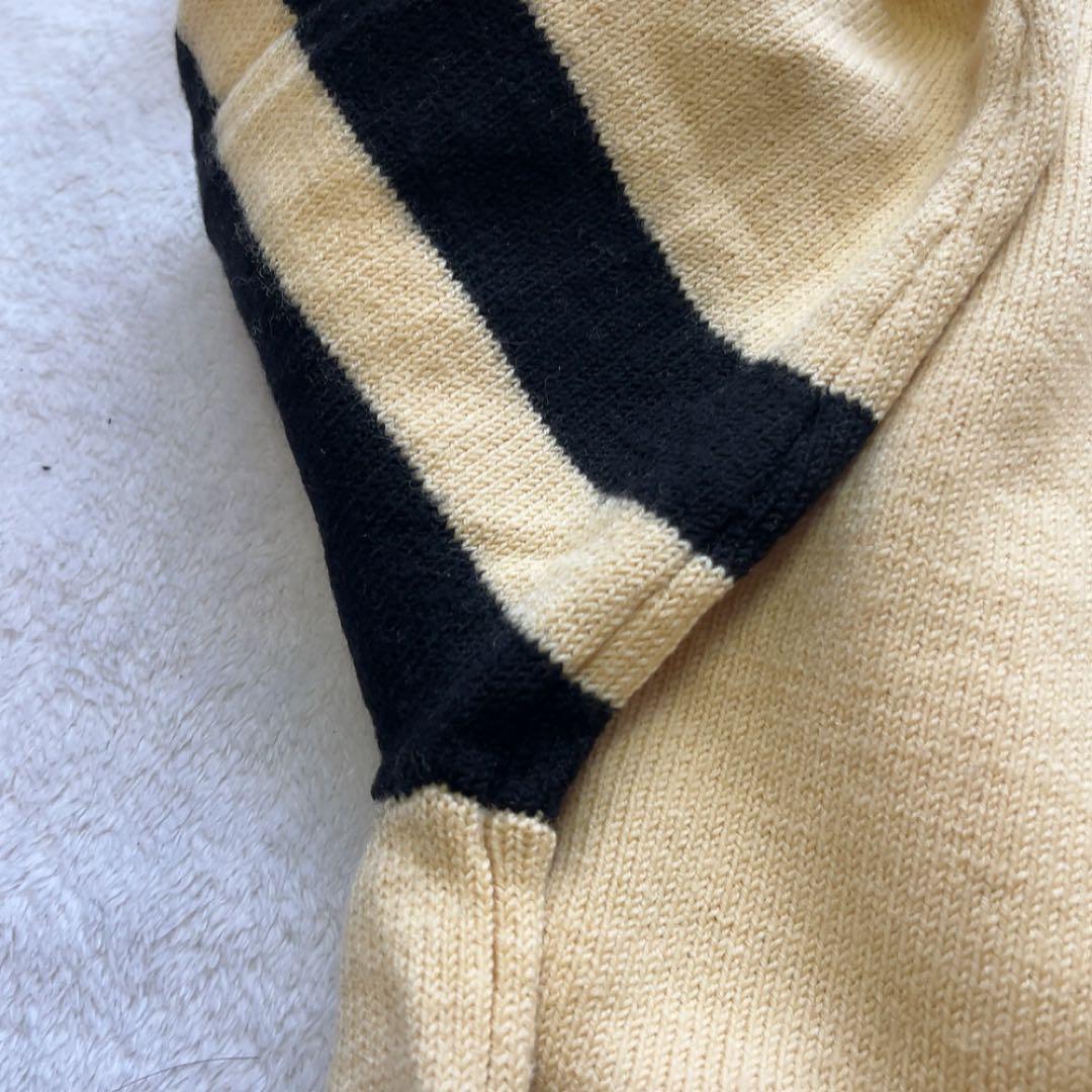 美品　パーリーゲイツ　ニット　ウール　毛　レオパード　ヒョウ　ベージュ　豹　L