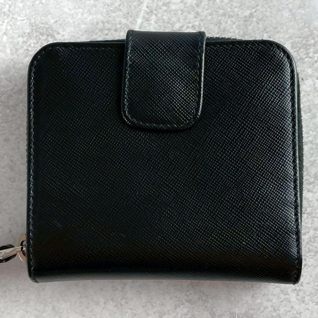 【美品】プラダ ケース 三角ロゴ サフィアーノレザー