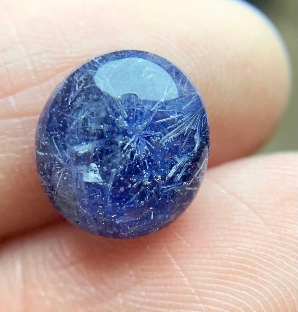 T*y様 WO1218 濃い青 デュモルチェライトインクォーツ ルース