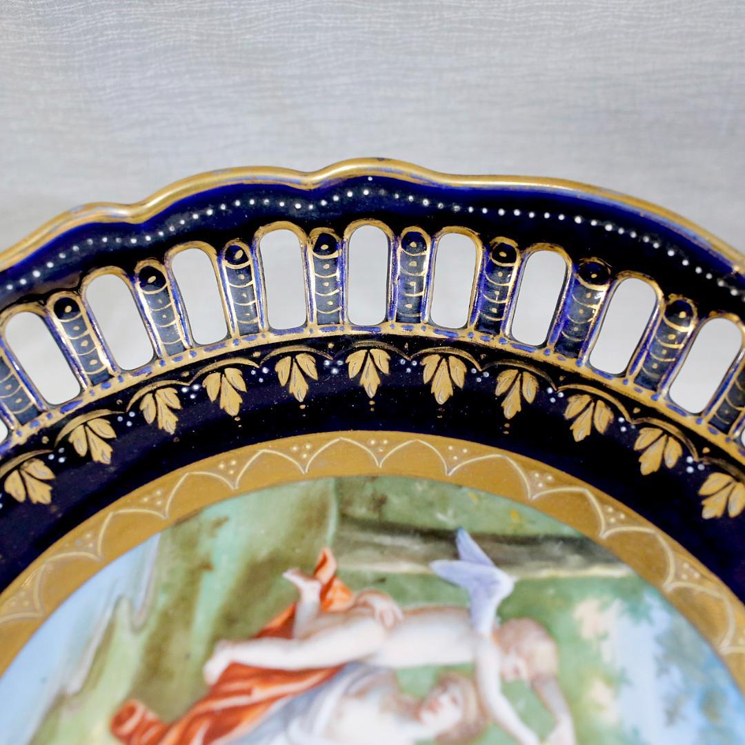 【送料込み】ヴィエナスタイル 金彩レリーフ神話文 天使 コンポート