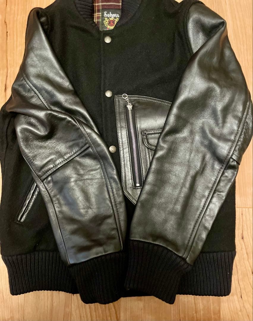 SCHOTT ショット D ポケット バーシティジャケット スタジャン USA製
