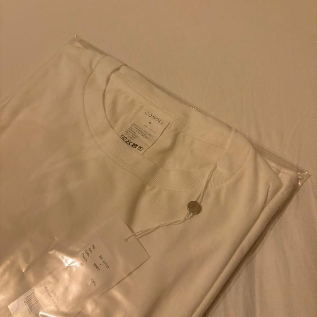 25SS COMOLI サープラス Tシャツ ホワイト 4 半袖