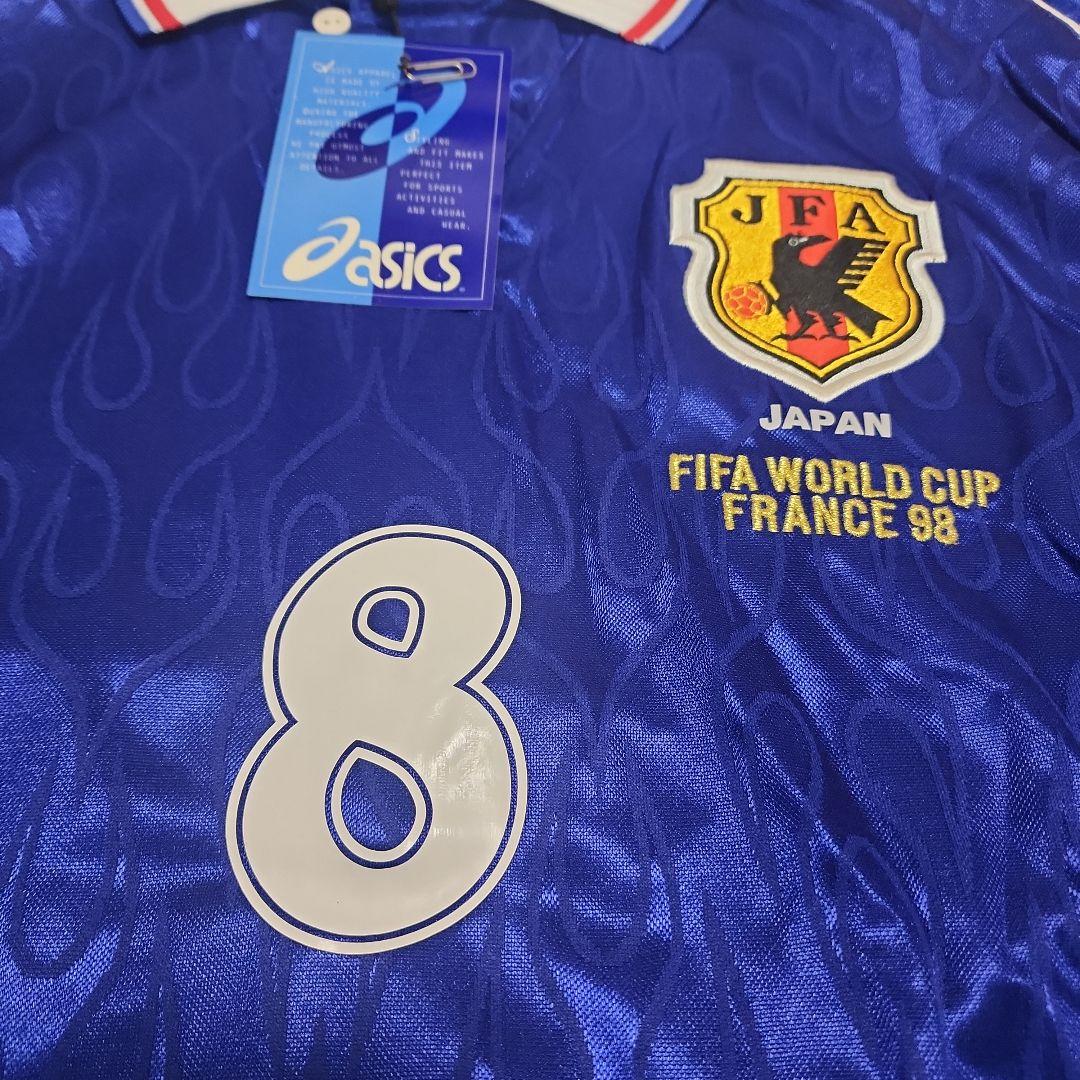n*8様 98W杯 日本代表 炎 長袖ユニフォーム 中田英寿 #8 新品未使用タ