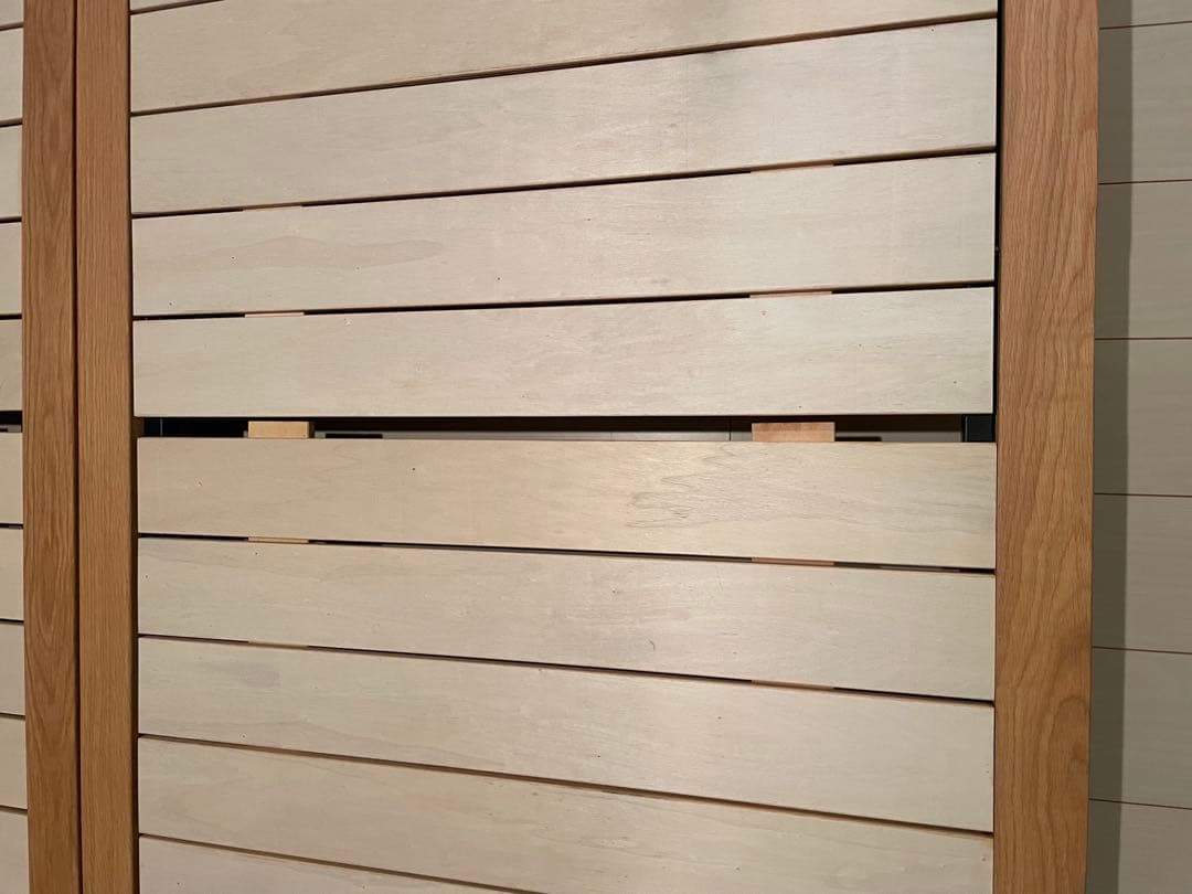 無印良品　セミダブル　オーク　ベッドフレーム　脚付