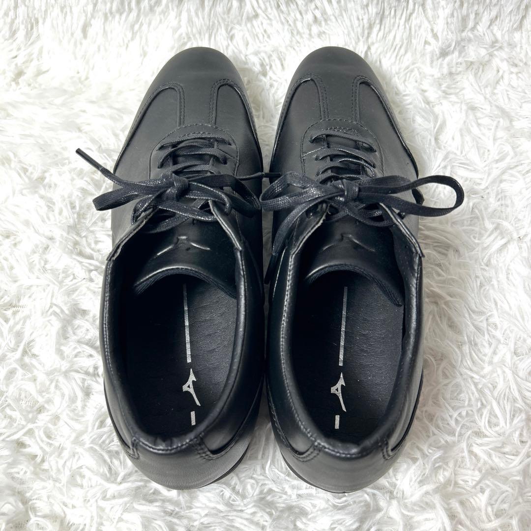 【未使用品】MIZUNO レザービジネス・カジュアルシューズ ブラック 26cm