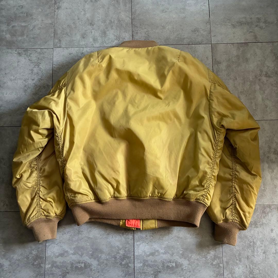 90-00s old design MA-1 フライトジャケット サンフェード
