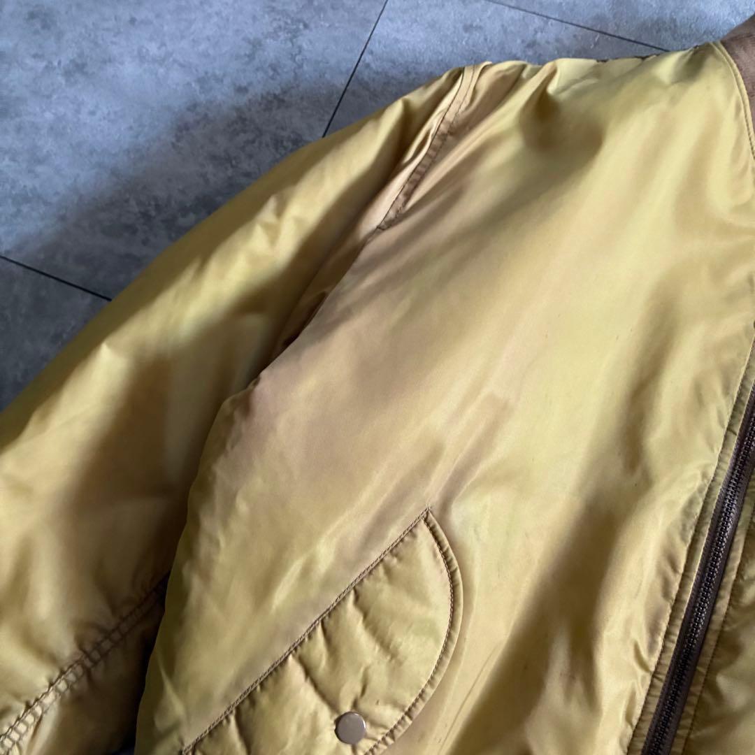 90-00s old design MA-1 フライトジャケット サンフェード