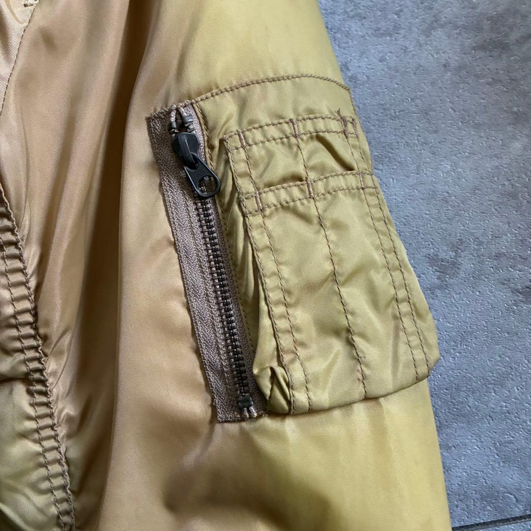 90-00s old design MA-1 フライトジャケット サンフェード