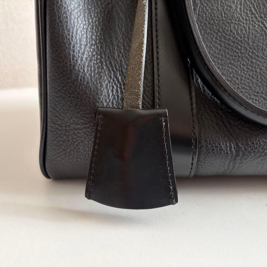 MBハイエンドレザーショルダーバッグ　ブラック