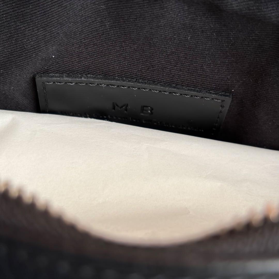 MBハイエンドレザーショルダーバッグ　ブラック