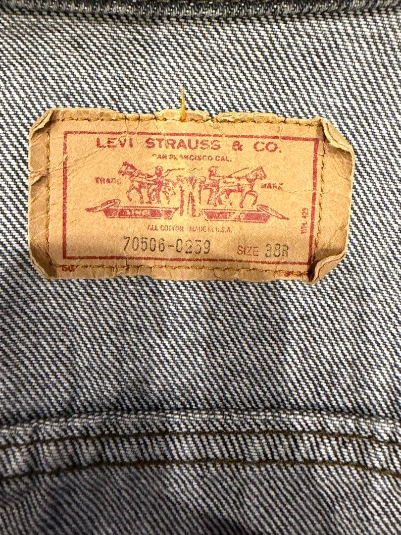 f*8様 【SPECIAL】Levi’s 70506 USA製 先染め 漆黒　8