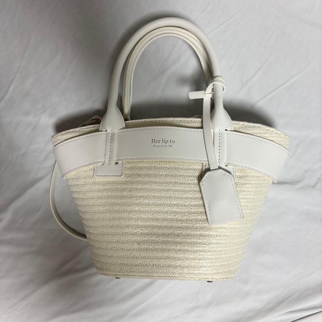 バッグ Herlipto Palma Mini Tote Bag White