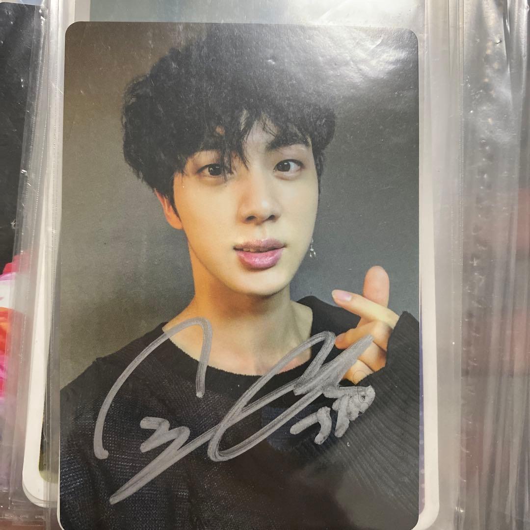 防弾少年団　ジン　サイン　直筆　トレカ　アミボム