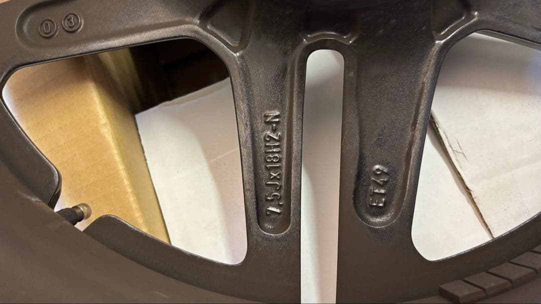 AMG純正ホイール W177　Aクラス　CLA 7.5J×18H2-N　ET49