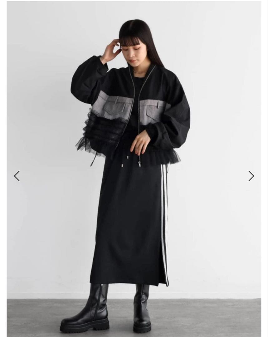 RADIATE デニム✕チュールドッキングブルゾン ヤマダヤ