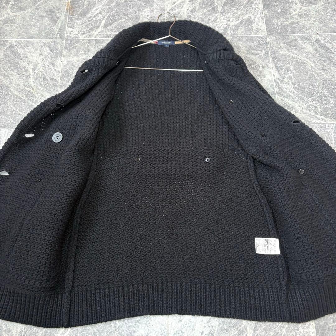 ⭐︎BURBERRY⭐︎カシミヤ混　バーバリー　ウール　コート　レディース　ブラック