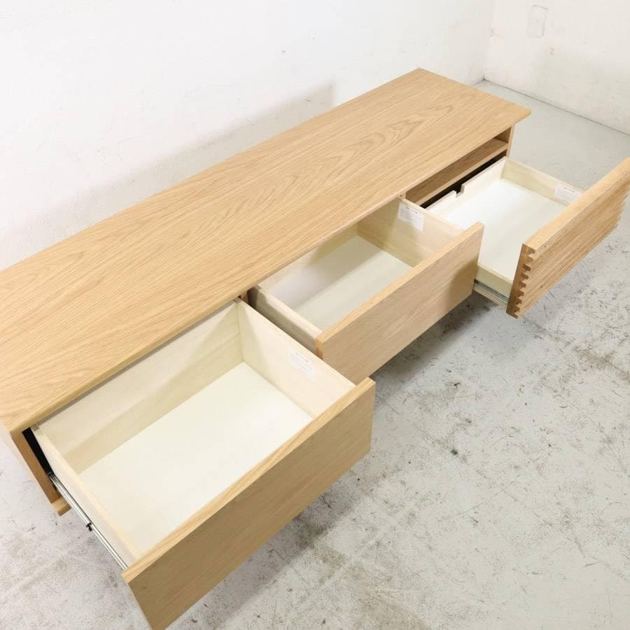 展示B品 25年製 ウニコ ソルク TVボード 幅160cm ナチュラル オーク