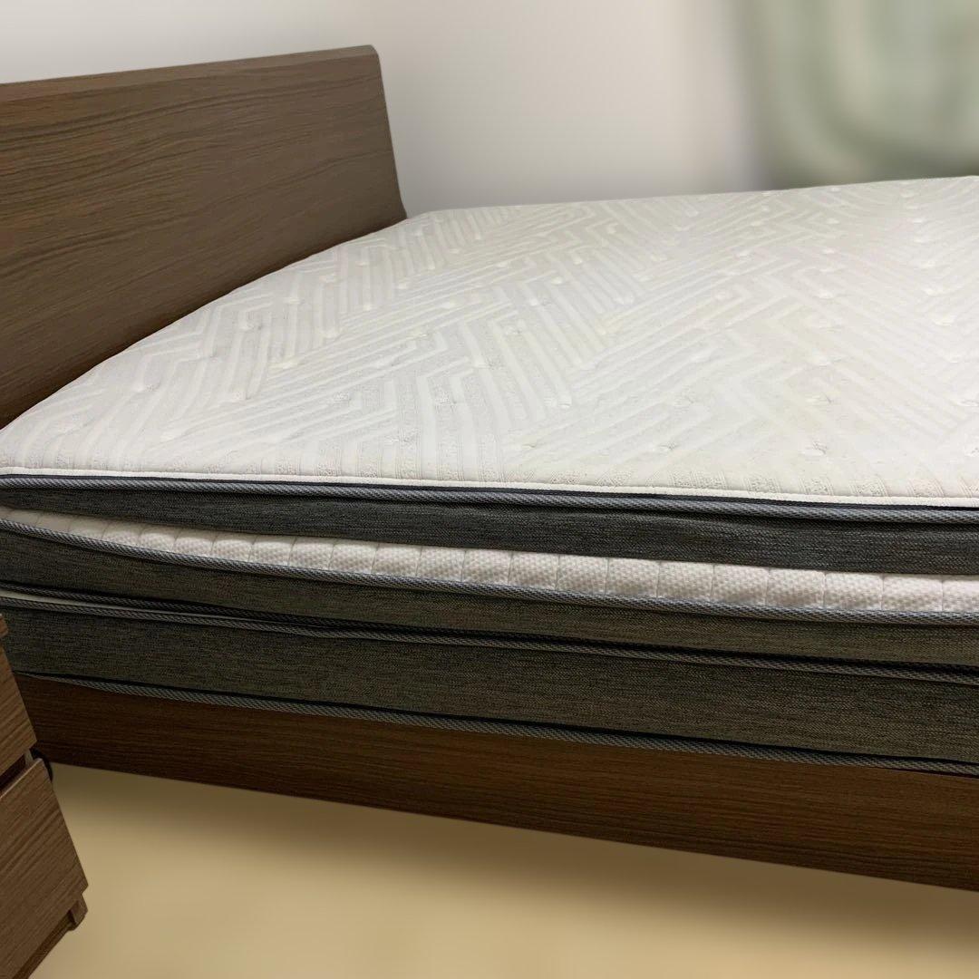 ニトリクイーンサイズ ベッドフレーム 170x200cmマット付き