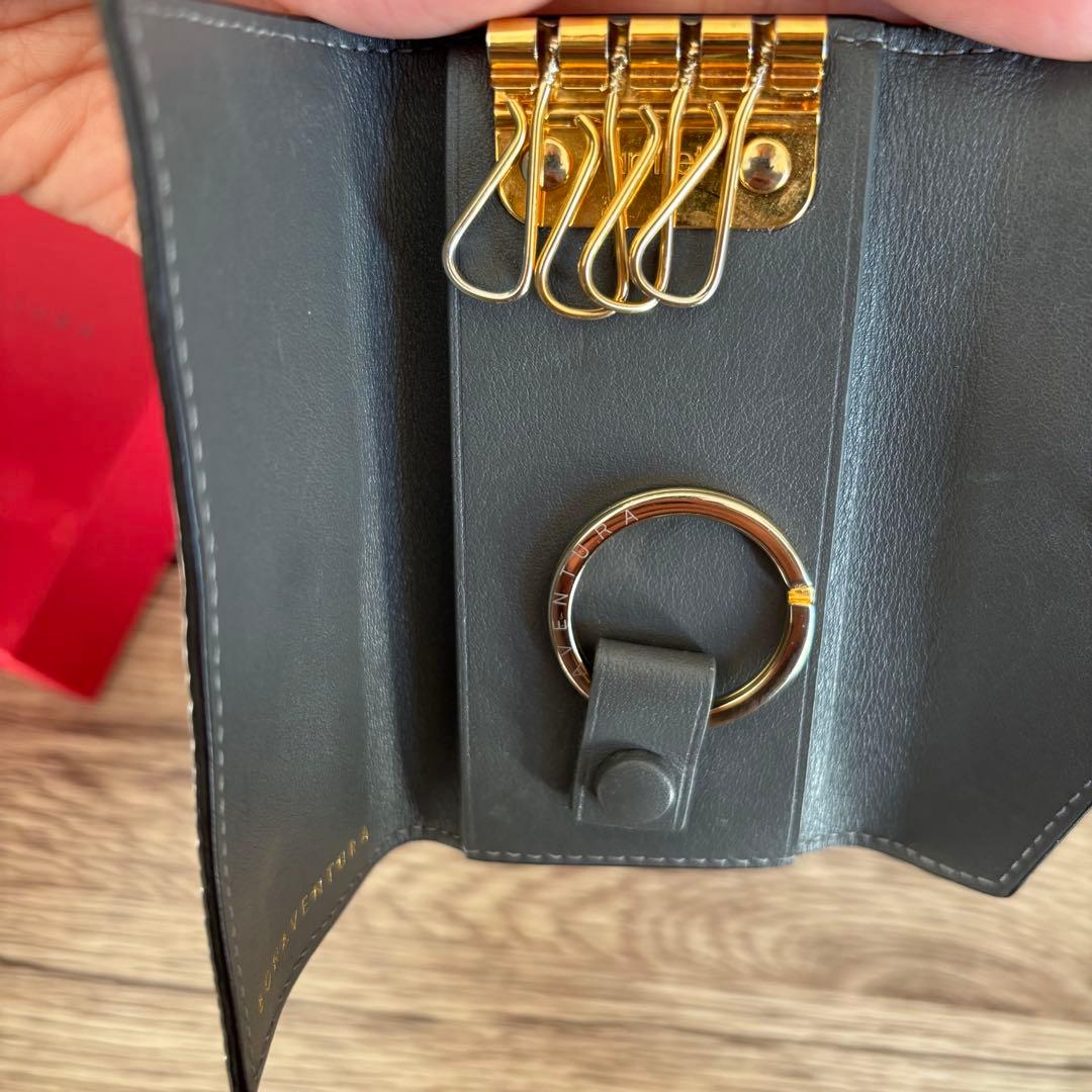 ボナベンチュラ　キーケース　グレー　レザーキーケース BONAVENTURA