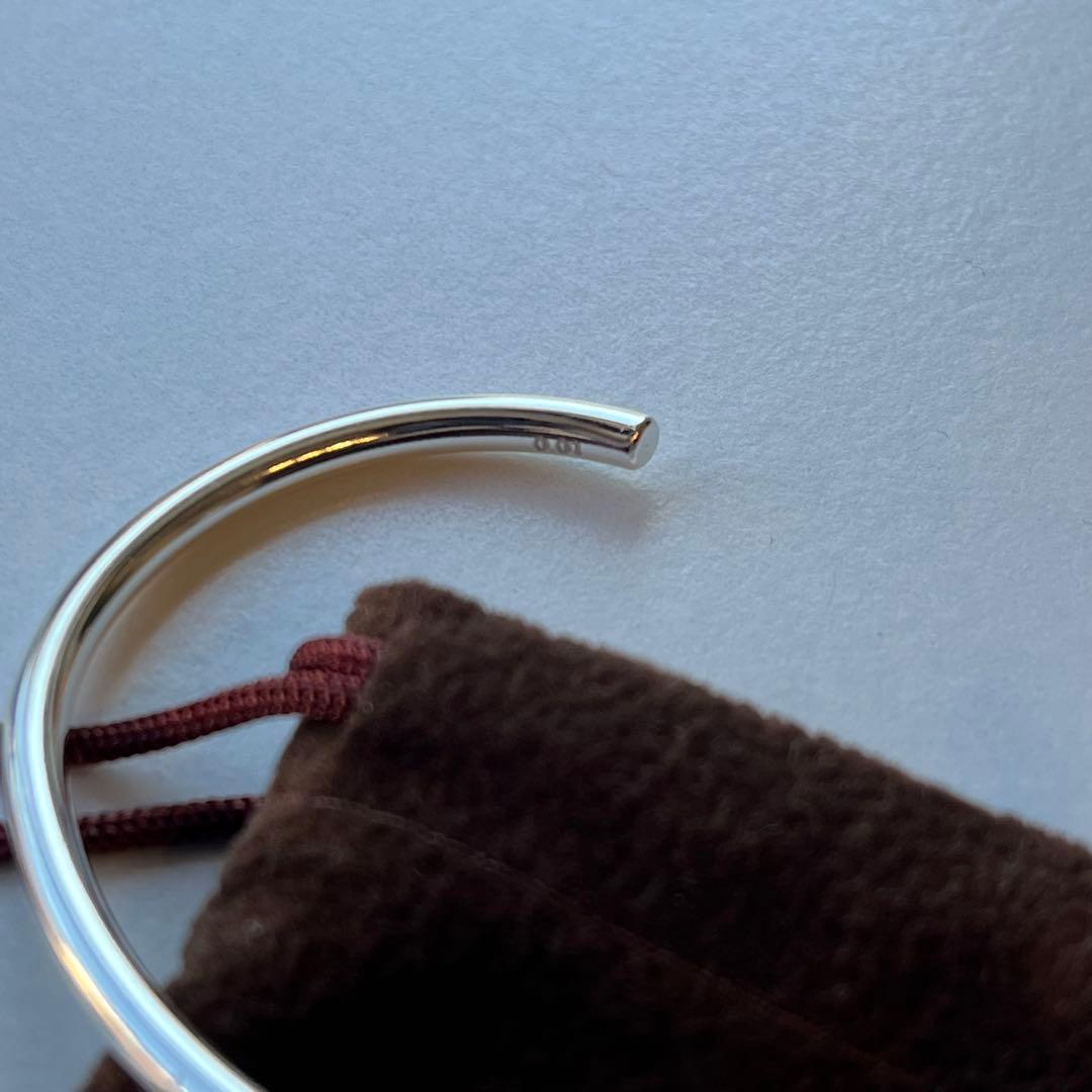 【美品】PIMENTE SV925×ダイヤモンド バングル ピモンテ