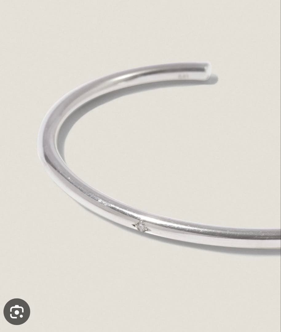 【美品】PIMENTE SV925×ダイヤモンド バングル ピモンテ