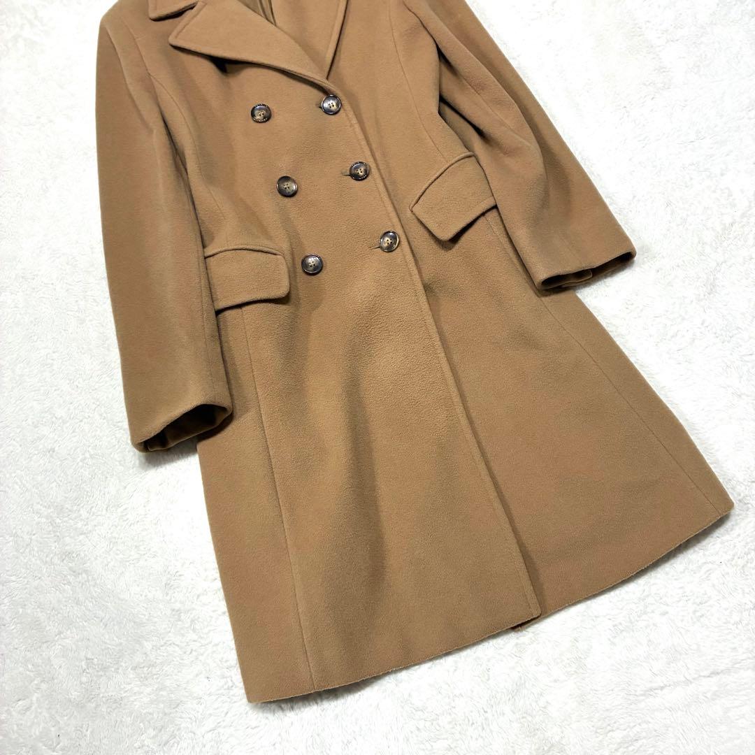 マックスマーラ ダブルブレスト ロングコート キャメル L イタリア製