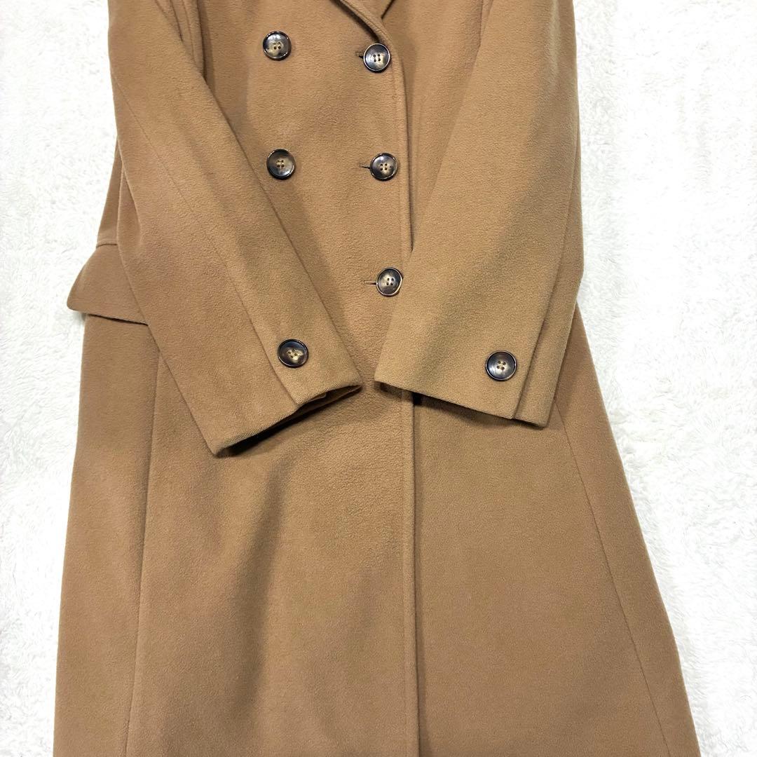 マックスマーラ ダブルブレスト ロングコート キャメル L イタリア製