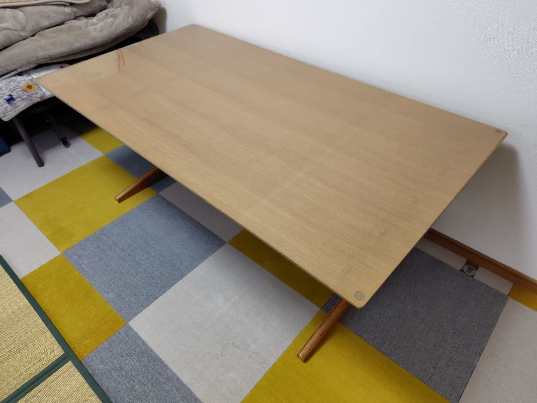 無印良品　リビングでもつかえダイニングテーブル3　テーブルマット付