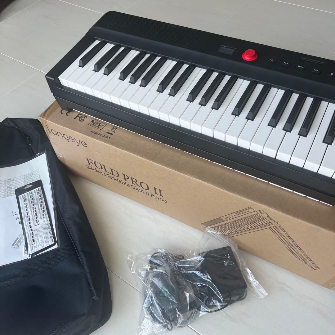 Longeye ロンアイ　電子ピアノ88鍵　折りたたみ式　FOLD PRO 2