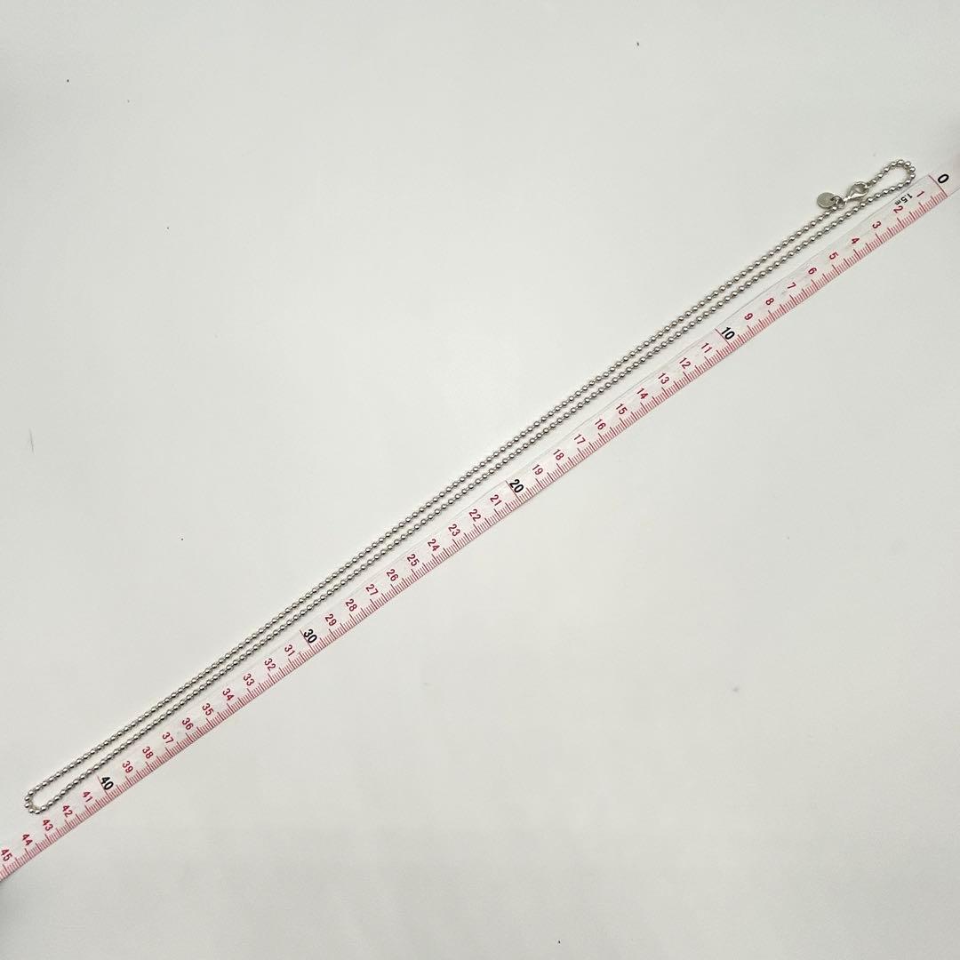美品　ティファニー　ロング　ボールチェーン　ネックレス　シルバー　約87cm