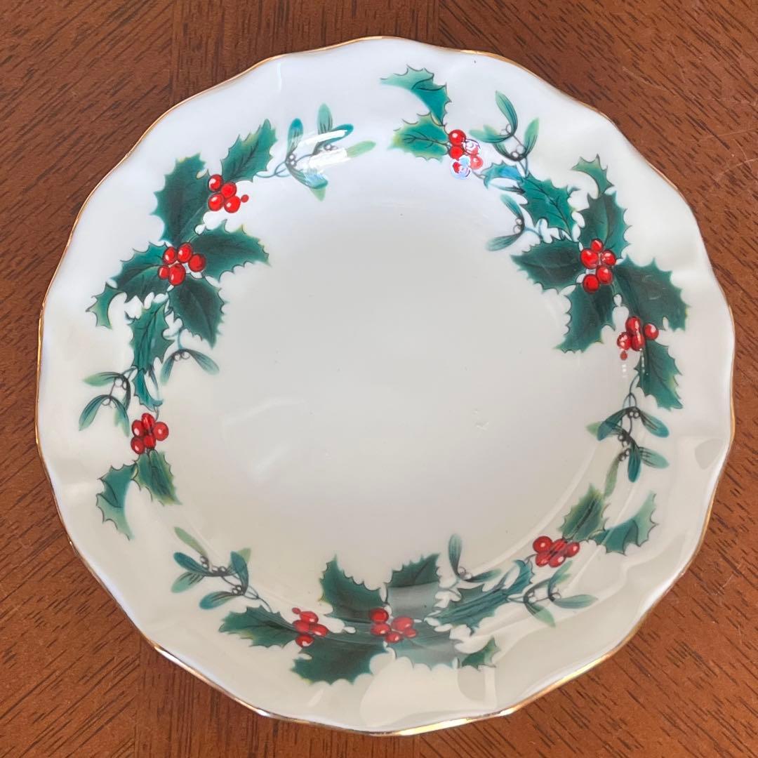 【美品】ロイヤルウィンチェスターダッチェス★クリスマス★プチプレート5枚