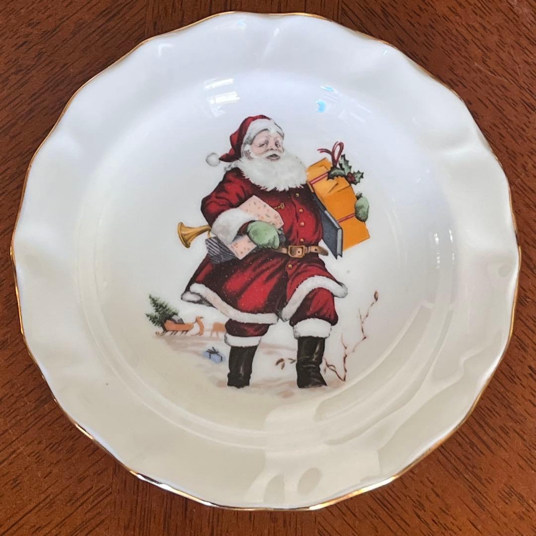 【美品】ロイヤルウィンチェスターダッチェス★クリスマス★プチプレート5枚