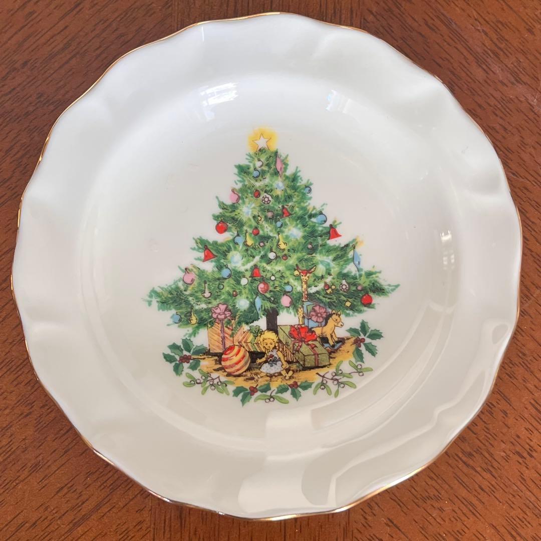 【美品】ロイヤルウィンチェスターダッチェス★クリスマス★プチプレート5枚
