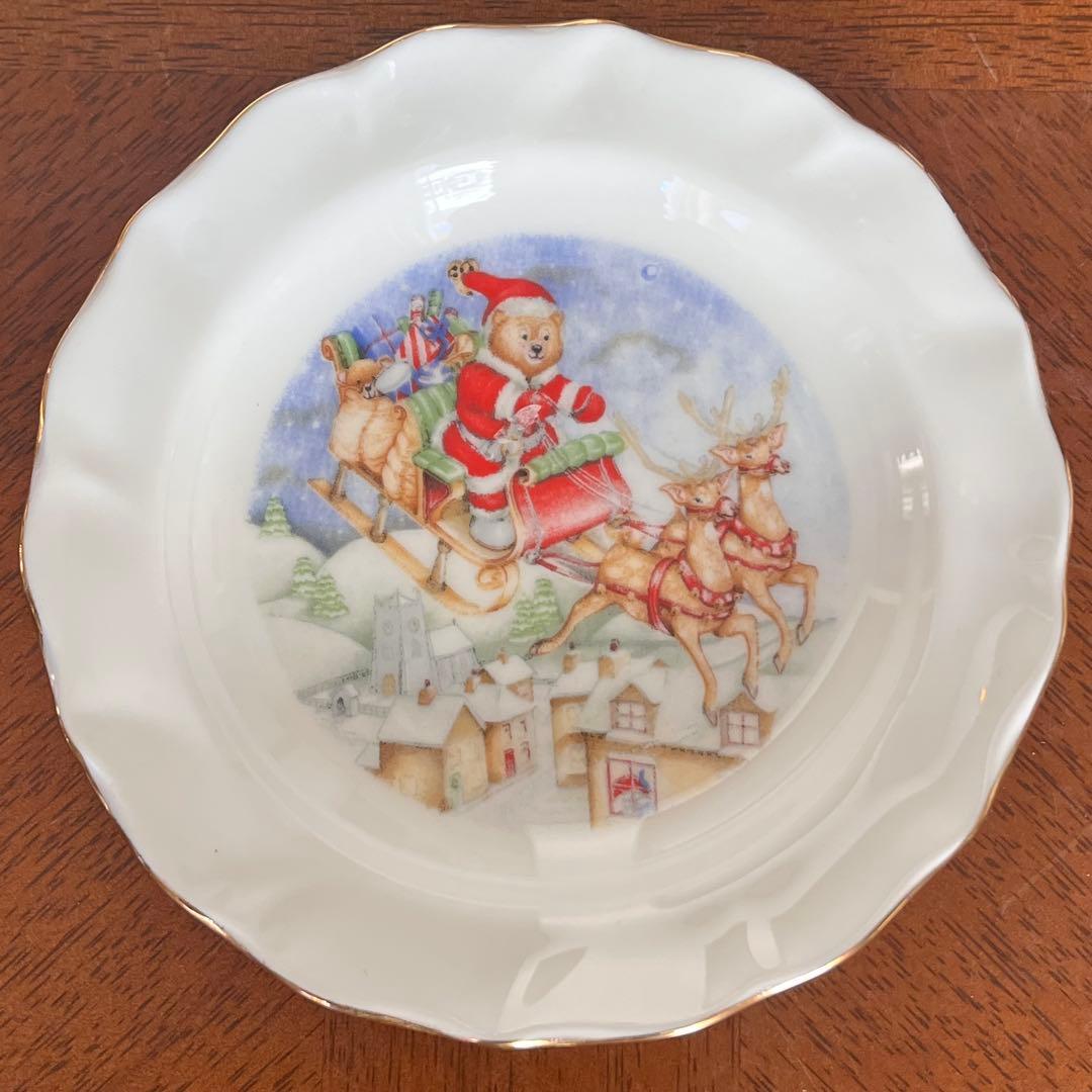【美品】ロイヤルウィンチェスターダッチェス★クリスマス★プチプレート5枚