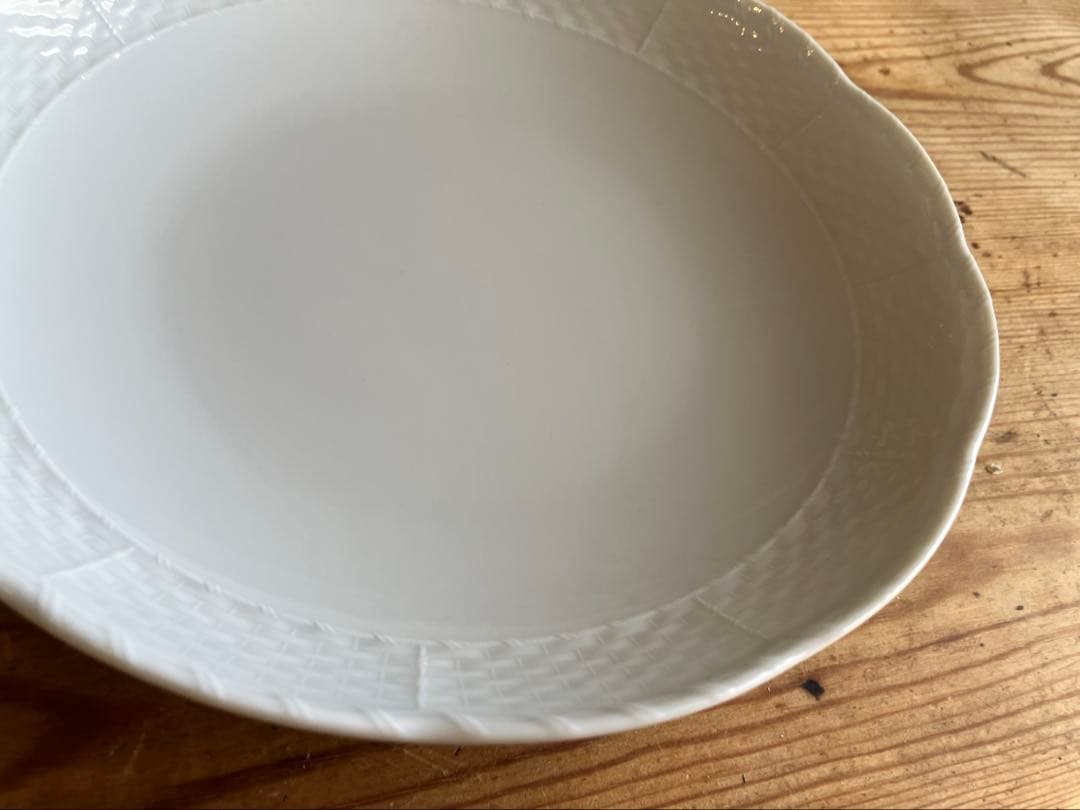 ジノリ　ベッキオホワイト　19ラウンドプレート×4