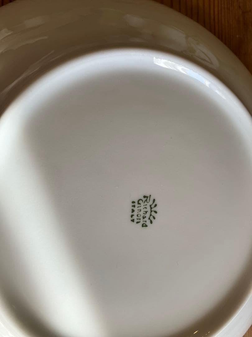 ジノリ　ベッキオホワイト　19ラウンドプレート×4