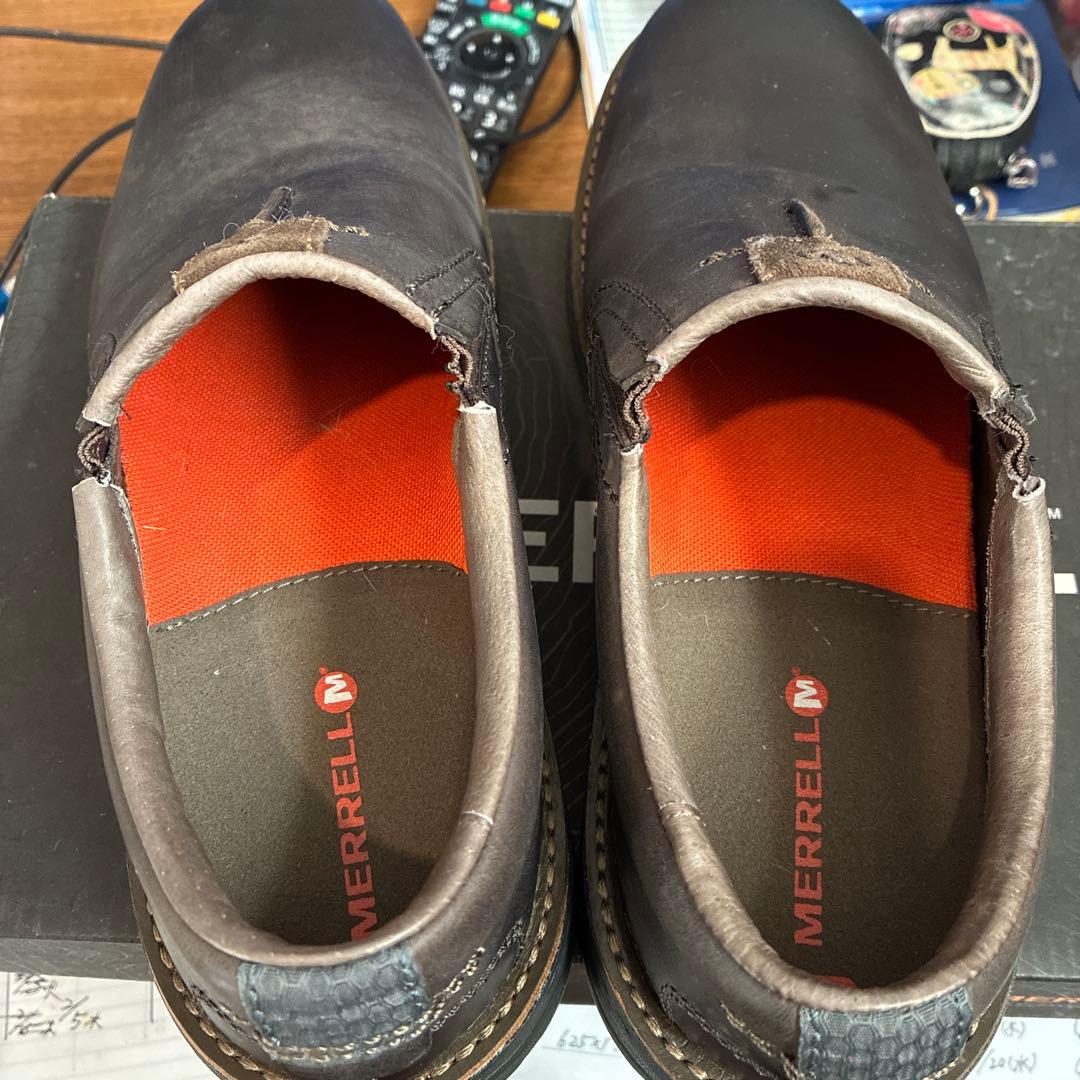 MERRELL ダークブラウン レザー　レルムモック 26.5