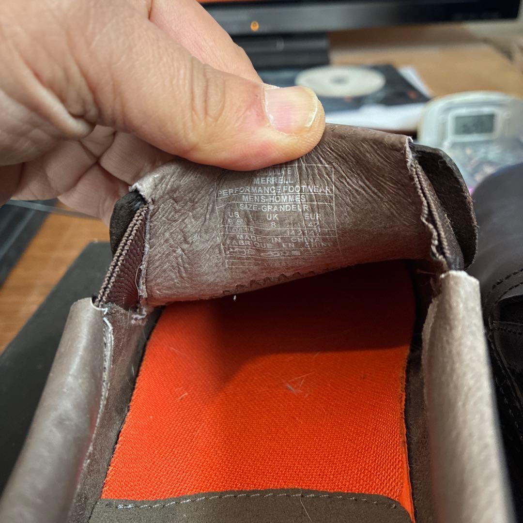 MERRELL ダークブラウン レザー　レルムモック 26.5