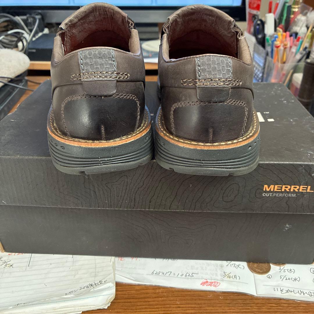 MERRELL ダークブラウン レザー　レルムモック 26.5
