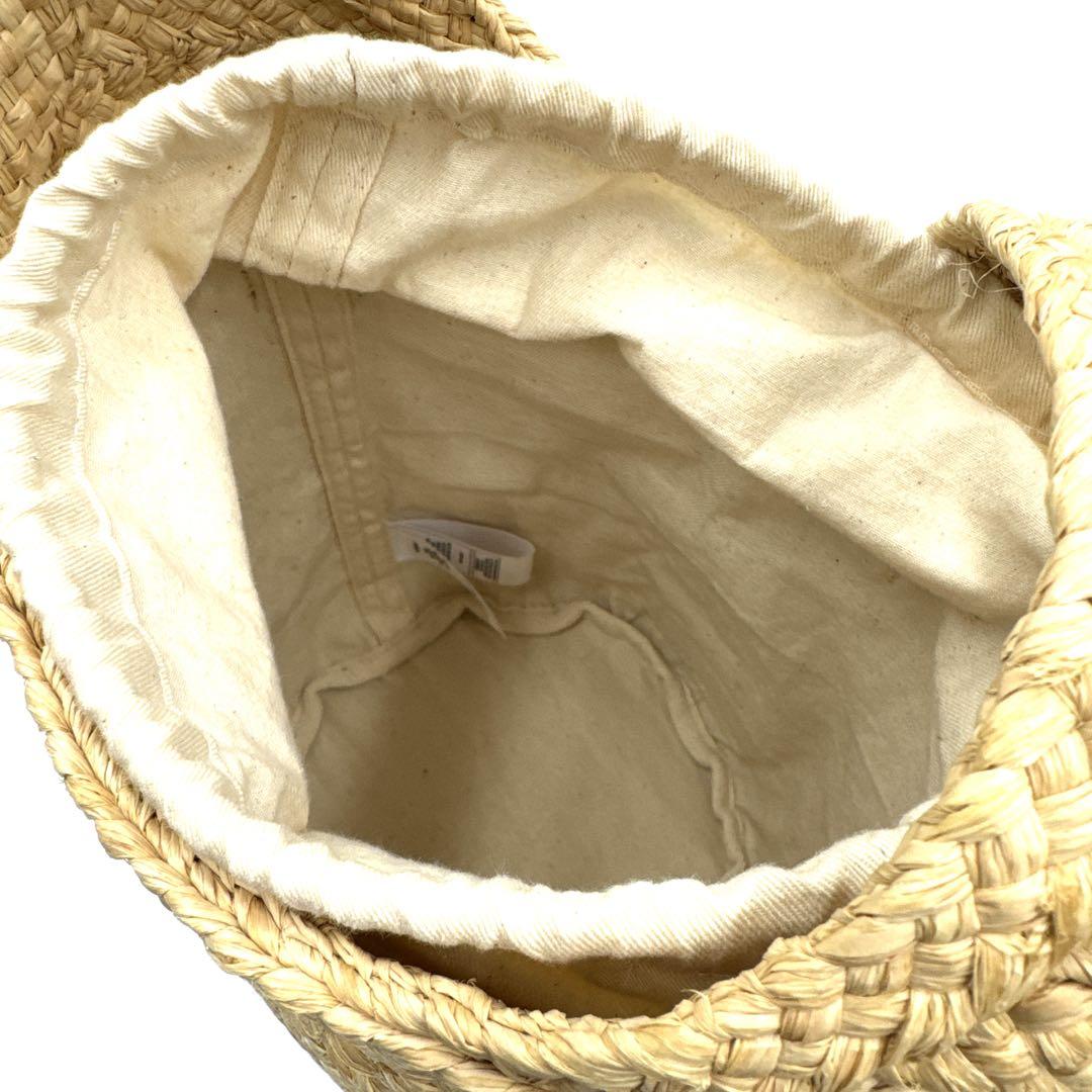 ヘレンカミンスキー ワンショルダーかごバッグ ラフィア 布巾着付き