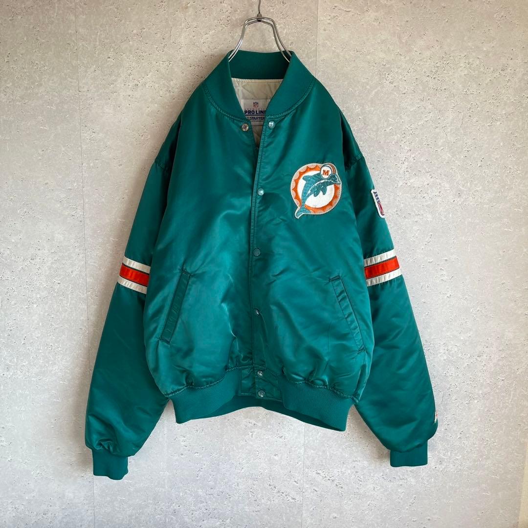 アメリカ製 80s 90s NFL スターター ドルフィンズ スタジャン XL