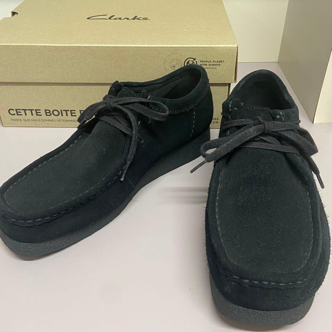 靴 Clarks WallabeeEVO Black SDE 8 1/2 26.5