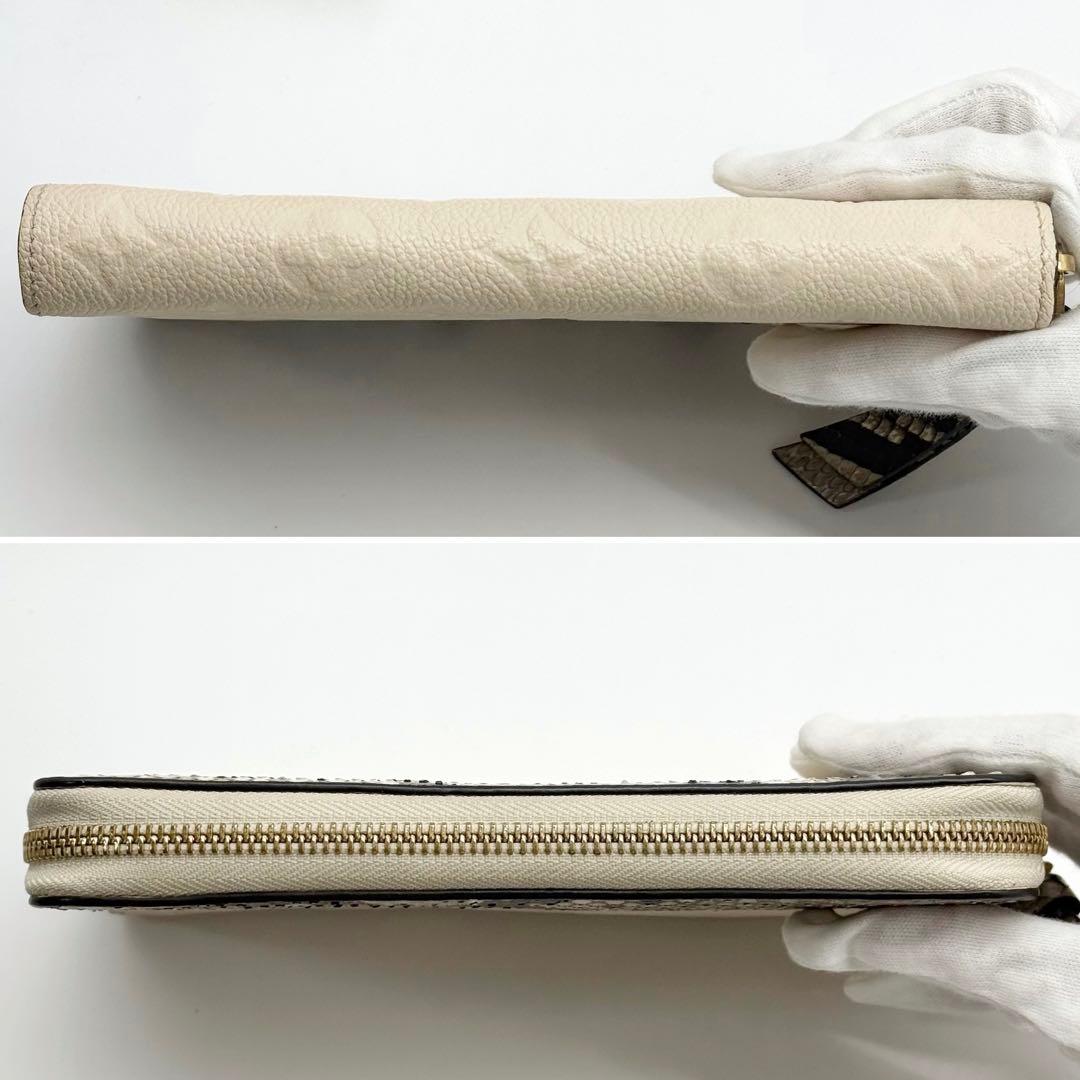 超極美品激レア✨ルイヴィトン アンプラント パイソンジッピーウォレット ベージュ