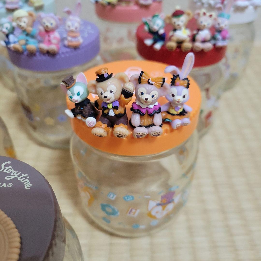 TDS ダッフィー＆フレンズ フィギュア付きガラス瓶(キャニスター)まとめ売り