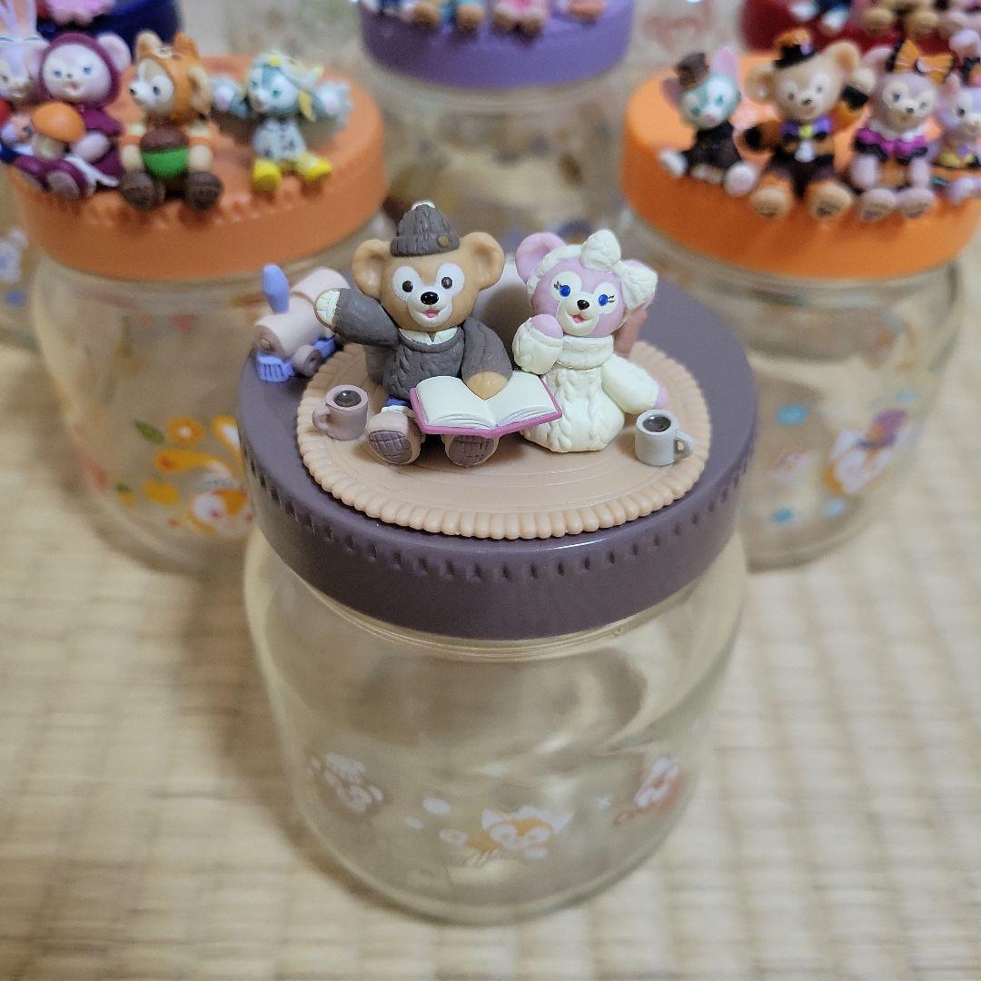 TDS ダッフィー＆フレンズ フィギュア付きガラス瓶(キャニスター)まとめ売り