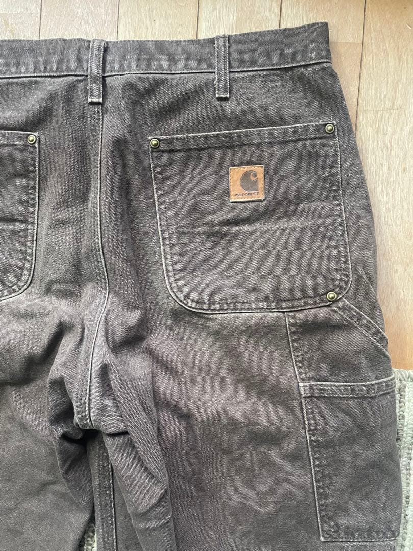 Carhartt ブラウン　33×32 ダブルニー　メキシコ製
