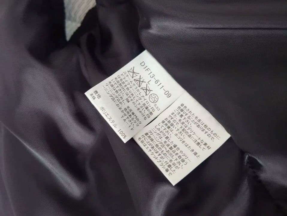 【極美品】BURBERRY ファー付きダウンベスト ブラック サイズL